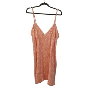 Orange and White Kathy Ireland Women's Sleep Gown